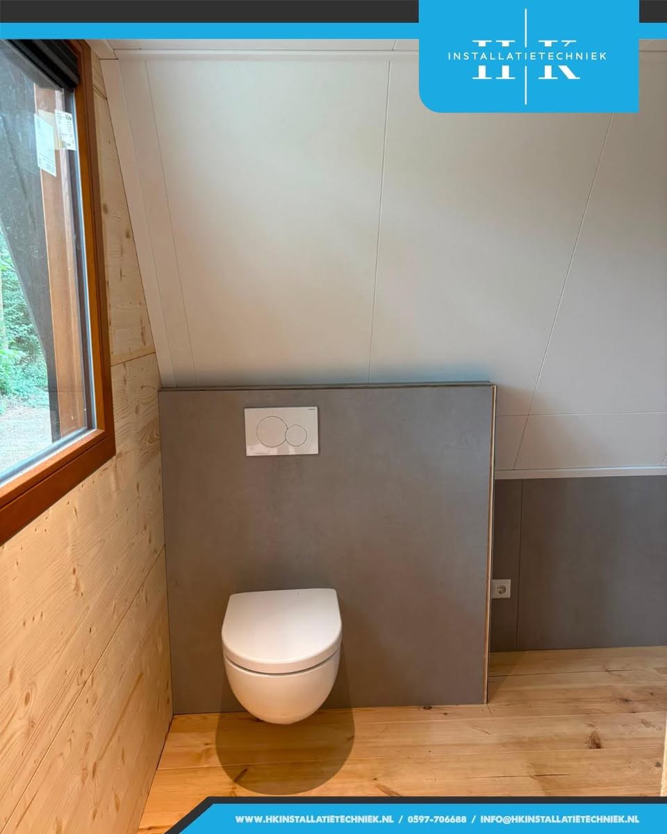 Installatiewerk voor Tiny House A-frame woning – projectfoto 1