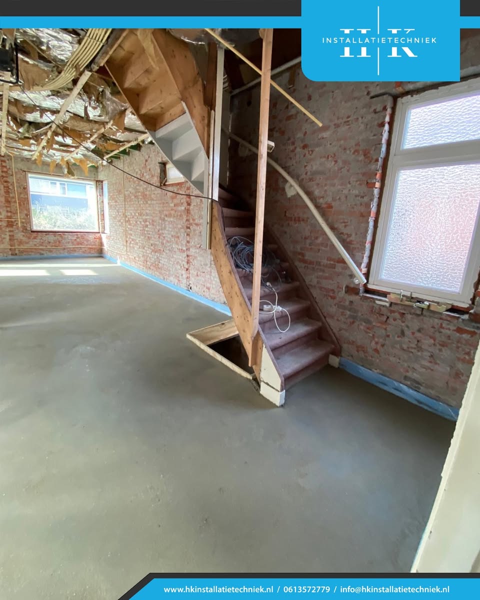 Vloerverwarming en hybride installatie in Winschoten – projectfoto 3