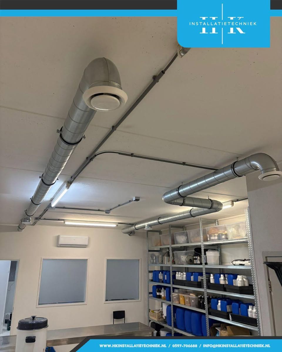 WTW-installatie bij Azur Natural Bodycare in Groningen